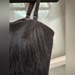 Banana Republic Black Fringe Western Chic Boho Romantic Camisole Crop Top Size 4 Photo 2