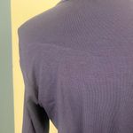 Seraphine navy purple wrap collar dress quarter length sleeves size 10 Blue Photo 3