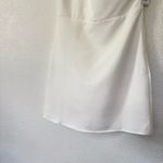TCEC y2k  white one shoulder ruffle mini dress wedding bachelorette size M NWT Photo 1