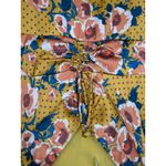 Free People  Morning Light Floral Retro Printed Long Sleeve Mini Dress Size 2 Photo 7