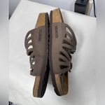 Birkenstock Granada Brown Leather Strappy Sandals Cork Footbed Sandals SZ 8 Photo 4