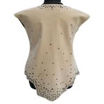 Donald Pliner Tan Suede Leather Top Nail Head Embellished Tunic V Neck $995 NWT Photo 2