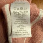 Everlane Women's Striped Cotton Crewneck Short Sleeve Light Pink T Shirt Size L Photo 3