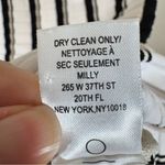 Milly  Black White Striped Knit Fit & Flare Sleeveless Dress Womens S Classic Photo 4