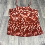 Nine West Pleated Peplum Cami Tank Top; Large; NEW Photo 1