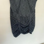 Athleta Fastest Track Size XS Black Space Dye Ruched Muscle Tank Seamless Top Photo 5