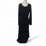 Black Long Sleeve Dress Casual Flowy A Photo 1