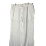 Rubbish ‎ White Linen Blend Wide Leg Flare Pants Size 7 Photo 1