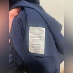 Joie  Navy Blue Floral Lace Sleeve less mini Cocktail dress Size Large Made India Photo 3