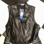 Rebecca Minkoff NWT Tiffany Vest Genuine Leather Utility Moto Biker Grunge sz 0 Photo 1