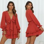 Hello Molly Lost Somebody Dress Rose. Size 8 (Large) Photo 1