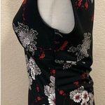 I.N. San Francisco Vintage 90s Black Floral Asymmetrical Dress Photo 4