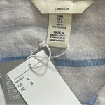 H&M LONG LINEN STRIPED SHIRT DRESS BUTTON DOWN BLUE WHITE LONG SLEEVES SZ LARGE Photo 12