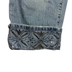 Apt. 9   Light Wash Embellished Capri Jean Pants Women's Size 4Petite Photo 2