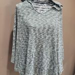 Rue 21 *5/$25 Sale* Knit Marled Green Hooded Poncho Photo 0