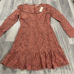 Francesca’s Miami Nina Rose Lace Dress; Small Women’s Pink Photo 0