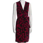 Norma Kamali  Red/Black Wrap Dress size Large Photo 1