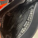 Karl Lagerfeld  Black and White Tote with Red Signature Photo 6