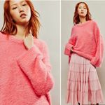 Free People Harrison Bunny Crew in pink size Large Photo 4