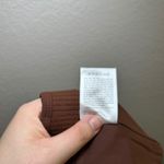 Girlfriend Collective NWT  Brown Racerback Sports Bra Crop Top Size L active Photo 5