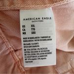American Eagle  AEO Cropped Denim Jacket in Peach Size XXL Photo 12