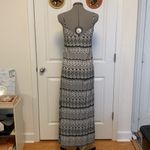Black and White Patterned Maxi Dress by Rusty Size 10 Photo 4