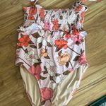 Beach joy floral bath suit one peice. Large Photo 0