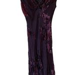 Jones New York Cap Sleeve Silk Blend Knotted Front Midi Dress Purple Women's 6P Photo 0