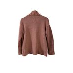 Philosophy Chunky Sweater Women's Size Medium Muave Pink Cowl Neck Photo 6