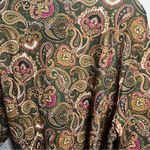Unique Vintage  Paisley Green Long Sleeve 70’s style Wrap Dress Photo 9