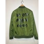MONAT Woman’s Bomber Jacket Green Small Photo 2