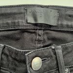 Vince Dylan Black Low Rise Stripe Jeans 26 Black Stripe Skinny Leg Photo 2