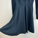 American Apparel Dark Blue Deep V-neck Long Sleeve Mini Dress Size XS Photo 8