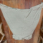 Matilda Jane  Green & White Striped Short Sleeve T-Shirt Dress Flowy Large Photo 8