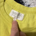 Velvet Tees Velvet by Jenny Graham Yellow Ribbed Tank Top, Large Photo 1