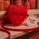 Steve Madden  Red Heart Crossbody Bag NWT – Adjustable Strap + Pouch Photo 0