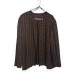 Handmade VINTAGE Elegant Hand Beaded Brown Gold Accent Embellished Jacket Photo 5