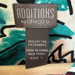 Fun Colorful Boat Harbor Print Jacket Additions by Chicos Size 1 Medium 8 Photo 5