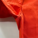 Trina Turk  Bright Orange Mid Rise Straight‎ Leg Ankle Dress Pants Size 2 Photo 4