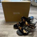 Michael Kors Colby Camouflage Print Calf Hair Sandal size 8 Photo 0