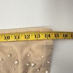Boutique Pants Womens Size Large Tan Pearls Mesh Beach Swim Pull On Dance Pool Photo 7