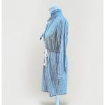 Tommy Hilfiger womens shirt dress S blue white long sleeves rope belt Photo 1