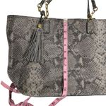 Tory Burch  Thea Snakeskin Tote Bag Purse Shoulder Large Photo 9