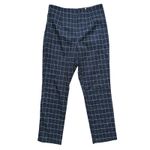 Anthropologie Harlyn Black Windowpane Plaid Pants Small Dark Academia Career Photo 1