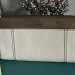 Fossil  Jodi Style Zip Around Wallet Wristlet in Ivory and Shimmer Gold Photo 0