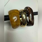 ZARA Resin Metal Bracelet Cuff Bundle Photo 2