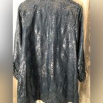 Berek Button up denim Shirt with Sequin Design cotton blend women size L Blue Size L Photo 8