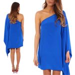 Jay Godfrey  • Paradis One Shoulder Dress orange red 100% silk cocktail mini Photo 10