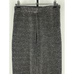 ZARA  Black Metallic Sparkly Festive‎ Stretch Elastic Waist Flared Pants Size S Photo 1