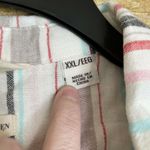 Weatherproof  Vintage Washable Linen Striped Shirt - Size XXL - Tie Front Top Photo 4